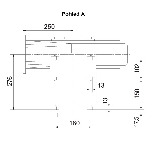 Rozměry ventilátoru RD 62