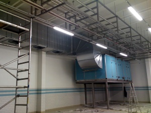 Napojení VZT potrubí na jednotku SAMP