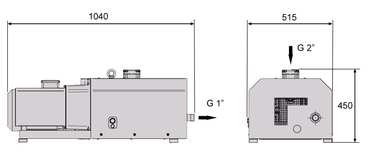 Rozměry vývěvy MM 1324 AV