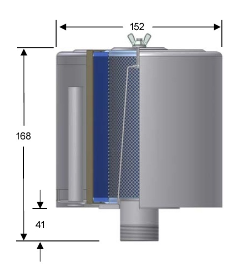 Rozměry filtrů FS-19P-100-151