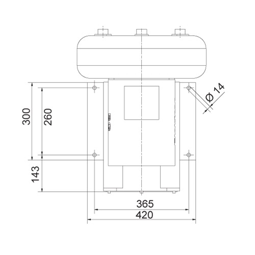 Rozměry dmychadla SD 800