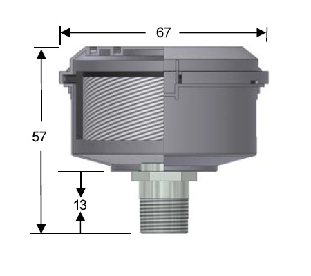 Rozměry filtru PS-05-050