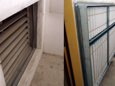 Ukázka stavu před a po instalaci předfiltrů