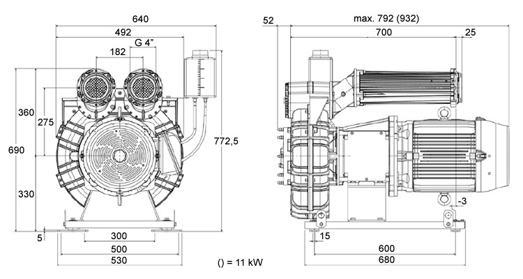 Rozměry dmychadel K09-MS GOR TMD // 2G
