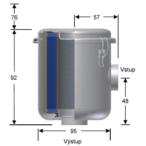 Rozměry filtrů CSL-825-039-050