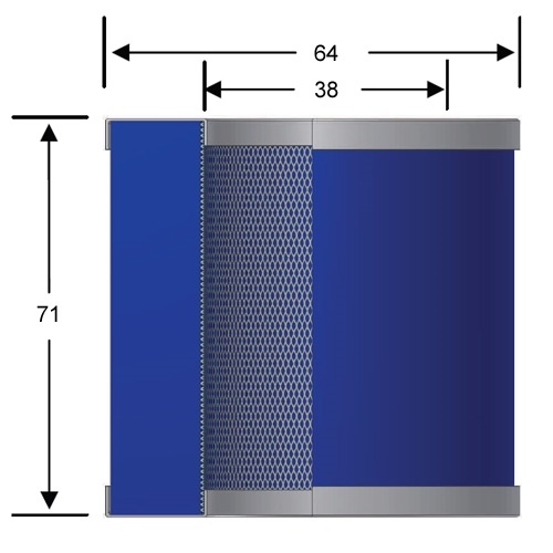 Rozměry vložky 826