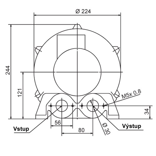 Rozměry vývěvy SD 20