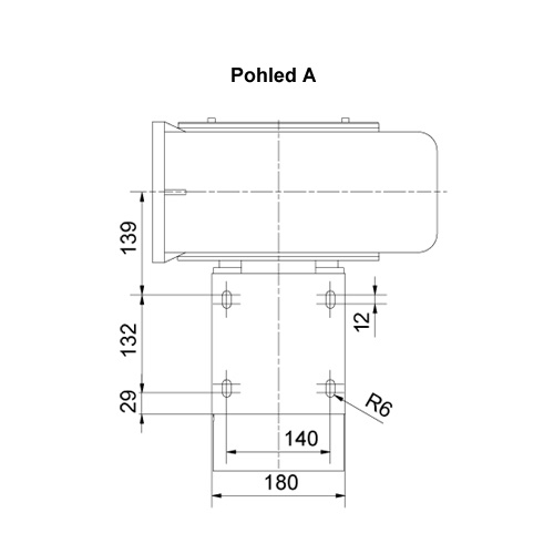Rozměry ventilátoru D 082