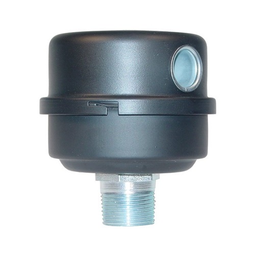 Malý filtr s tlumením hluku řady FS se závitovým připojením