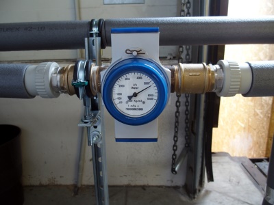 Proudoznak pro monitorování průtoku chladící vody