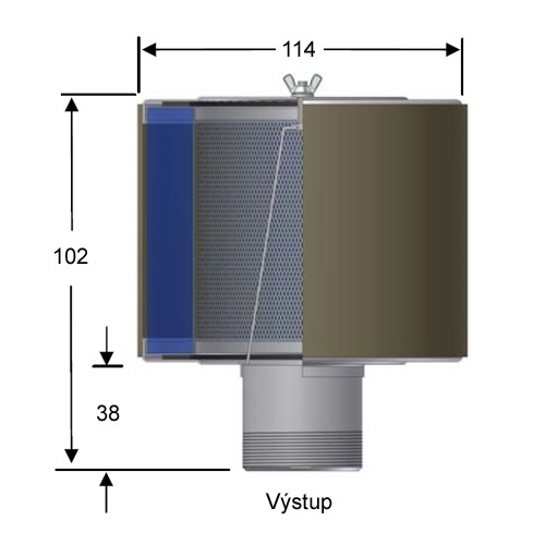 Rozměry filtrů FT-15-050-100