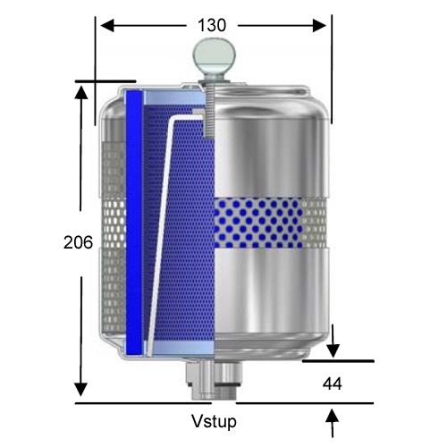 Rozměry filtru EF-FG10-177