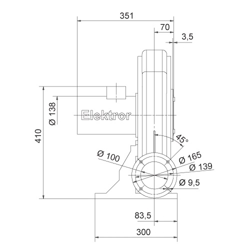 Rozměry ventilátoru RD 5